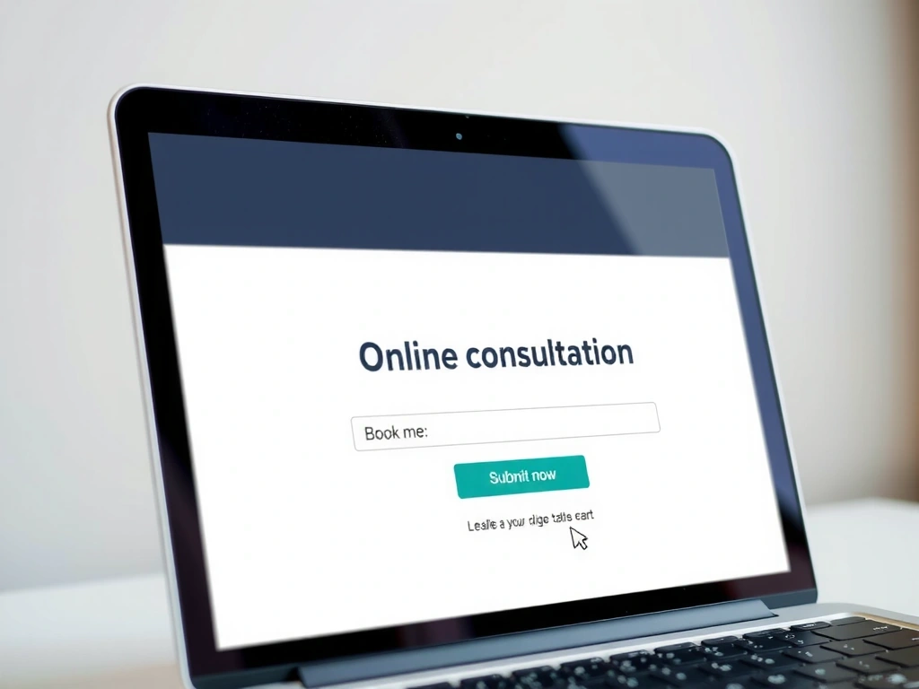 Buchungsformular für Online-Beratung auf unserer Website
